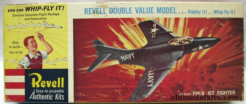 Revell 1/54 Grumman F9F-8 Cougar  Whip-Fly - (F9F8), H151-98 plastic model kit
